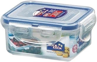 LocknLock Lock & Lock Plastic Food Container, Clear, 4.8cm x 9cm x 11cm, HPL805