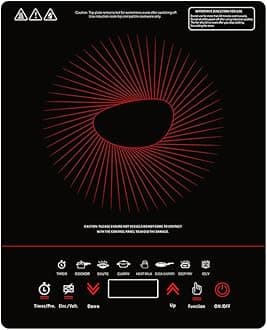 Pigeon By Stovekraft ABS Plastic Acer Plus Induction Cooktop 1800 Watts With Feather Touch Control - Black