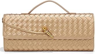 Trendy Woven Evening Clutch Purses Women Underarm Shoulder Handbag Cute Satchels Crossbody Purse PU Leather Wallet