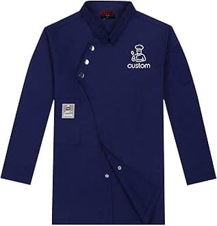 Custom Chef Coat Men Women Personalized Text/Logo Embroidered Shirt Chef Jackets Personalized Work Jacket Shirt Uniform