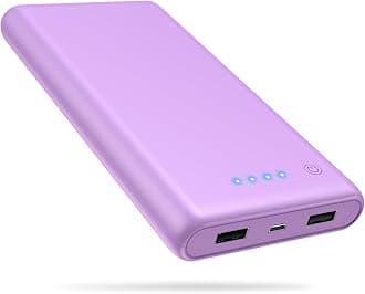 Portable Charger Power Bank 25800mAh, Ultra-High Capacity Fast Phone Charging with Intelligent Controlling IC,2 USB Port External Cell Phone Battery Pack Compatible with iPhone,Android-Purple