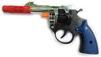 Metallic Plated Toys Wild Willy's Cowboy Ranger Gun Revolver 8 Shot Ring Caps Pistol Toy-Handgun (Random Color)