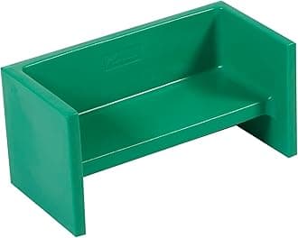 Children's Factory Adapta-Bench, CF910-031, Green, Kids Flexible Seating, Classroom, Preschool and Daycare Furniture, Indoor or Outdoor Toddler Chairs