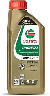 Castrol 3420500 Power1 4T 10W-30 API SL Synthetic Engine Oil for Bikes (1L)