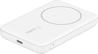 Belkin Quick Charge Magnetic Wireless Power Bank 2500mAh for iPhone 13/13 Pro/13 Pro Max/13 Mini/12/12 Pro/12 Pro Max/12 Mini Compatible for Magsafe Covers - (BPD002BTWH, White, Sleek Design)