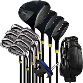 Complete Golf Club Set for Men, Includes Woods, Irons, Putter, and Golf Bag, Right Handed