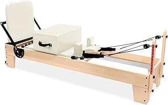 Professional Pilates Reformer Machine with Jumpboard, Reformer Box, and Foot Straps – Studio-Grade Pilates Equipment for Home Use, Adjustable Resistance & Smooth Glide System
