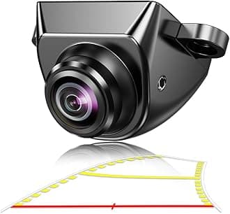 Car Backup Camera with Dynamic Trajectory Guide Line, GreenYi HD 960x720 Reverse Rear/Front/Side View Cam, Adjustable Fisheye Lens, Waterproof Night Vision 170 Degree Wide View