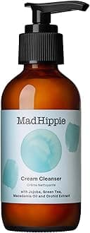 Mad Hippie Cream Cleanser – Gentle Formula with Hyaluronic Acid, Jojoba Oil & Green Tea, Skin Barrier Protection, 4 Oz Ea
