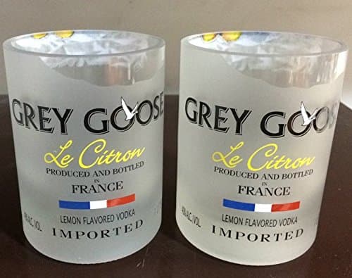 Grey Goose "Le Citron" Lemon Flavored Short Glasses Set of Two