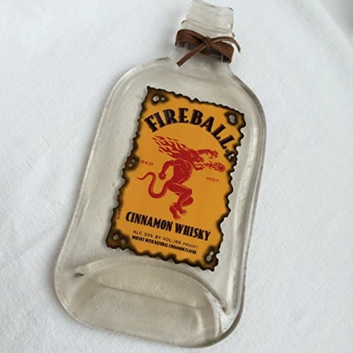 Fireball Whiskey Bottle Tray / Spoon Rest / Serving Platter