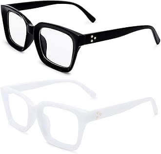 COASION Classic Non-prescription Clear Lens Eyeglasses for Women Thick Square Frame Eyewear