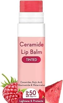 Tinted Lip Balm with SPF 50 PA ++ - Lip Brightening Balm for Dark Lips lip balm for Women 5g