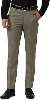 Peter EnglandMen's Mid Rise Slim Fit Work Utility Pants