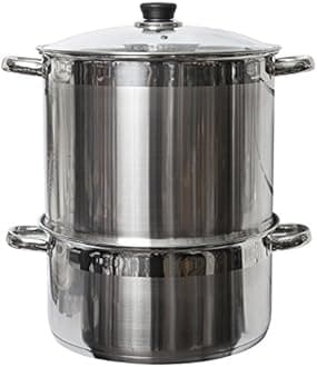 Uzbek 5 Tier / Level 20 qt. 18/10 Stainless Steel Steamer, Cooker, Warmer for Dumplings, Mantovarka, Manti