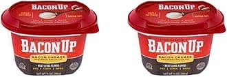 Bacon Up Bacon Grease Rendered Bacon Fat for Frying, Cooking, Baking, 14 ounces (Pack of 2)