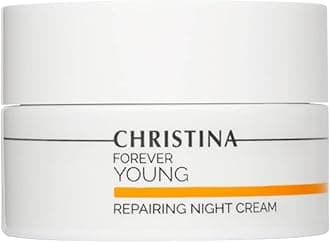 -CHRISTINA- Forever Young Repairing Night Cream - 50ml - Lightweight & Non-Oily Retinol Cream with Peptides, Vitamins A & E for Overnight Hydration - For All Skin Types