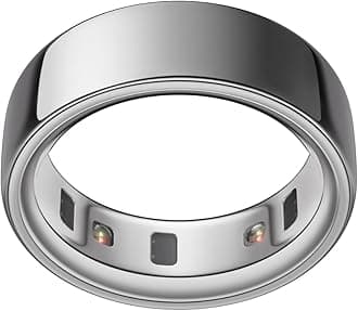 Oura Ring 4 - Silver - Size 15 - Sleep, Activity, Women’s Health, AI Advisor, Up to 8 Days of Battery Life, Size Before You Buy, Android & iOS Compatible