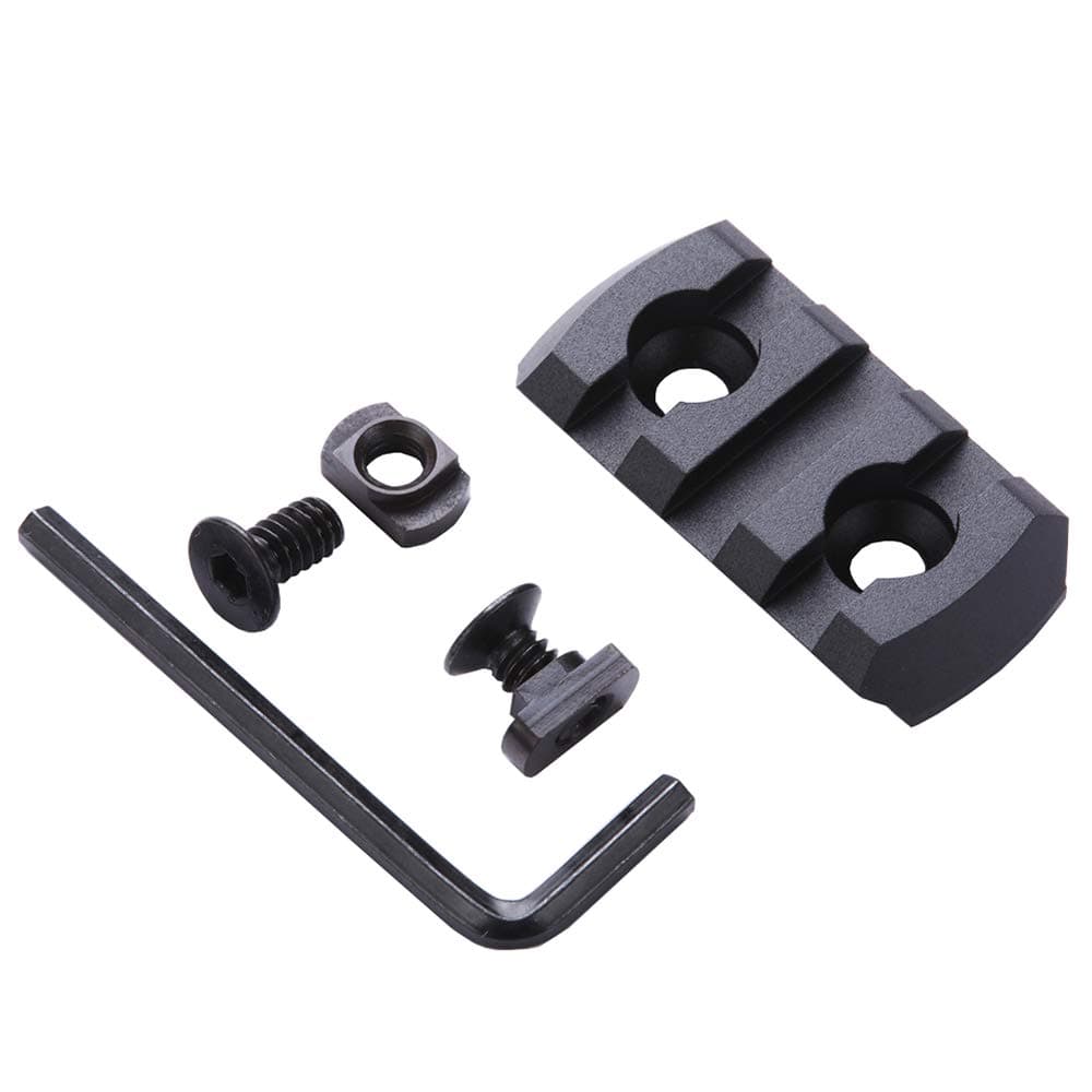 Picatinny Rail Section for Mlock - Thin 0.27in Height Rail Attachment Rail Adapter Mount Alumimun 3-Slot