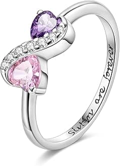 NARMO925 Sterling Silver Rings for Women Evil Eyes Rings Entwined Line Cubic Zirconia Rings Simple Stackable Finger Rings Engagement Ring Personality Rings Size 6-9