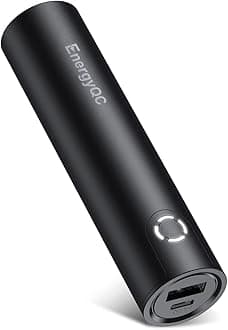 EnergyQC Mini Portable Charger 5000mAh for Mobile Phone Small Power Bank Ultra-Compact External Battery Pack with 2.4A Output Compatible with Xiaomi Huawei Samsung and More