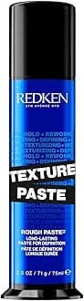Redken Texture Paste Long-Lasting Styling Paste for Definition | For All Hair Types | Adds Long-Lasting Texture & Definition | Flexible Control | Ragged & Deconstructed Styling | Medium Hold.