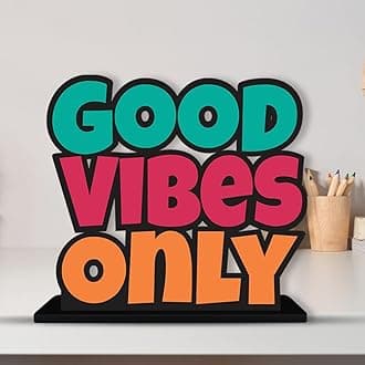 Artvibes Wooden Motivational Quotes Table Decoration for Office Desk | Home Decor Item | Living Room | Modern Art Wood Showpiece Gift Items (SP_1151)