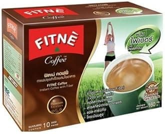 Fitne Coffee : Premium Coffee with Fiber and Collagen Instant Powder 16 g x 10 bags (Product of Thailand)