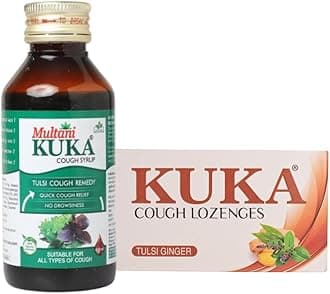 - Kuka Cough Combo | Syrup (100 ml) And Lozenges (8x6-Strip) | Quick Relief From Cough, & Sore Throat | Ayurvedic Cough Relief Products | Relief Against Cough & Cold