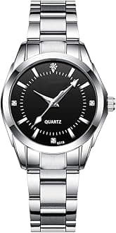 Women Watch Classic Silver Stainless Steel Waterproof Quartz Analog Watch Fashion Ladies Wrist Watches