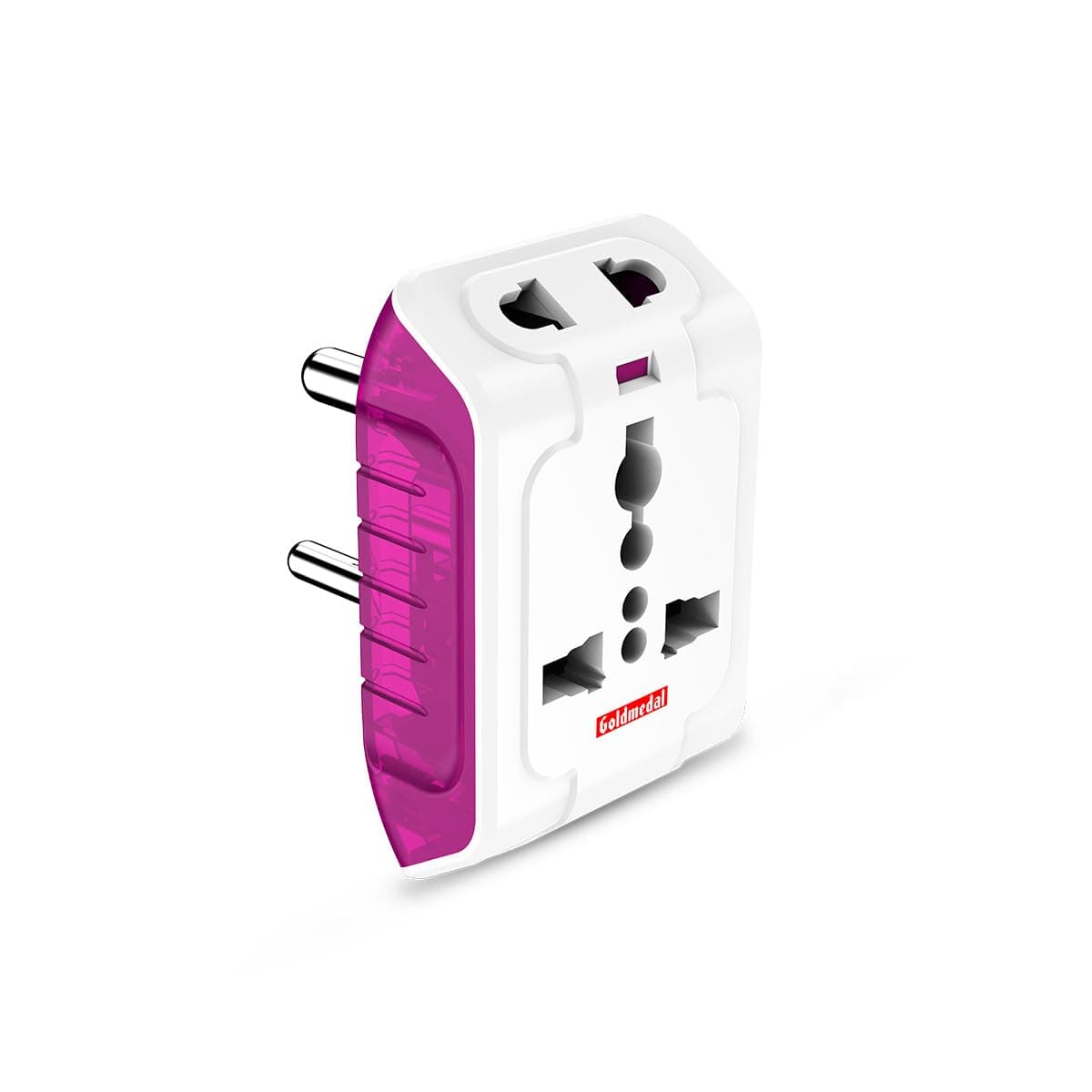 Spice 3 Pin 240V Multi Plug Socket | Universal Travel Adaptor with LED Indicator | Supports 2-Pin&3-Pin Plugs | Multiplug for Home&Office Appliances | Compact & Reliable