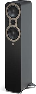 Q Acoustics 3050c Floorstanding Speaker Satin Black (Price displayed is for 1 Unit, for Complete Pair Please Order 2 Units) Stereo Speakers for Surround Sound/Home Theater