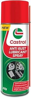 Castrol ANTI RUST LUBRICANT SPRAY for Bikes and Cars (75ML) | Loosens Rust | Protects from Corrosion | Excellent Lubrication | Eliminates squeaks and reduces friction