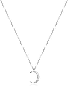 Pendant Necklace Gold Choker Layered Coin Open Karma Circle Full New Crescent Moon 14K Gold Plated Dainty Simple Moon Phase Jewelry for Women Gift