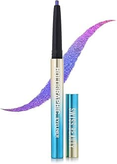 SWISS BEAUTY Holographic Shimmery Pencil Eyeliner | Waterproof, Smudge Proof, Long Lasting Eyeliner With Easy Application | Shade- Milky Way, 0.2G, Assorted