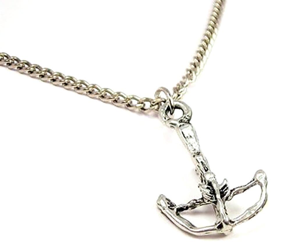 Archery Crossbow Single Charm 20" Necklace