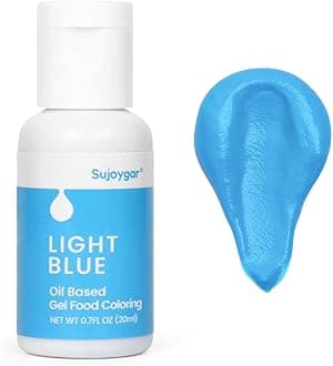 Oil Based Food Coloring For Chocolate, Light Blue, Food Grade 20ml, Edible Oil Food Dye For Baking, Cupcake & Fondant, Icing