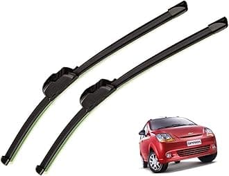 Auto Hub Car Wiper Blade Compatible with Chevrolet Spark, Windshield Car Wiper Blades Spark - Set of 2 Pcs (D-22,P-14)
