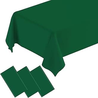 QISOLIY 3 Pcs Green Tablecloth Plastic Table Cloth for Parties Disposable Rectangle Green Table Cloths for Baby Shower Wedding Birthday Holiday Party Decorations 54 ×108 Inch
