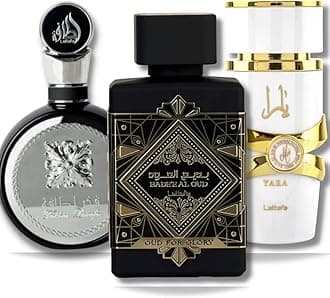 Perfumes for Unisex 3 Piece Eau de Parfum Gift Set (Bade'e Al Oud Oud For Glory + Fakhar for Men + Yara Moi) 3.4 Ounce/100 ml each