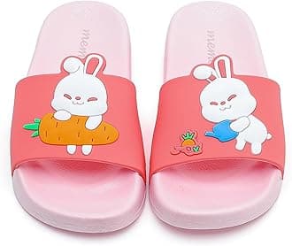 Toddler Little Kids Dinosaur Beach/Pool/Shower Slides/Anti-Skid Home Bath Slippers/Cute Summer Outdoor Shoes for Girls and Boys