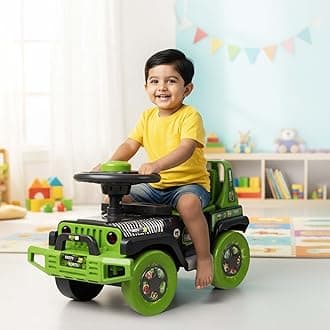 - Toyzone Ride On | Baby Car | Kids Car | Toy Car| Push Car| Swing Car| Ride on Car with Music & Horn (Ben 10 Safari)