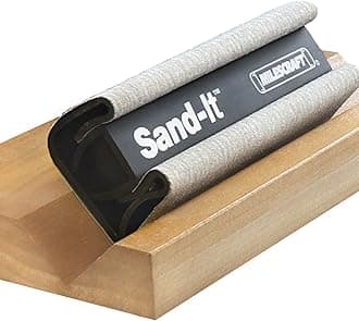 1622 – Multi-Surface Sanding Block. Sand Flat, Concave, Convex & Round Surfaces or Tight Spaces. Accepts Any ¼ Sheet Sandpaper. 150 Grit Included