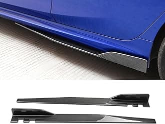 Side Skirts Body Kit Panel Splitter Fit for Jaguar XF (2018 2019 2020 2021 2022 2023 2024), Side Skirt Extension Lip Accessories,Carbon Fiber