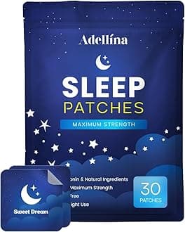 Adellina Wellness Patches for Adults – All-Natural, Skin-Friendly Adhesive Patches, Easy to Apply (30 Patches)