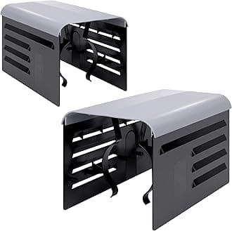 RunNico 2 Pack Pool Pump Covers for Outside Units - ABS Adjustable Pool Pump Motor Cover - Swimming Pool Motor Cover for Above Ground Protection