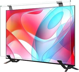 Qoosea 50 Inch TV Screen Protector HD Clear Acrylic Protective Display Panel for Single-point Dual-point Support TV Wall-mounted TV Computer Monitor