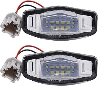 Anxingo 2PCS LED License Plate Light Lamp Tag Lights Replacement for Honda Accord Civic Acura MDX TSX TL ILX RDX RL Powered by 18SMD 6000K