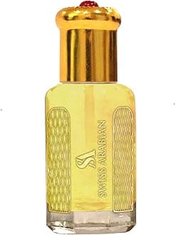 SWISSARABIAN Lujain 12mL | Artisanal Hand Crafted Perfume Oil Fragrance for Women | Traditional Attar Style Cologne | by Perfumer Swiss Arabian | Great Gift/Party Favors | Pocket Size Body Oil