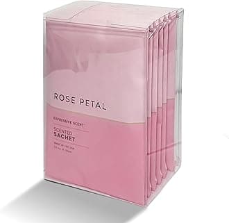 Expressive Scented Fresh Scent Pouches – Perfect Rose Petal Air Freshener – Home Fragrance & Closet Deodorizer for Drawers, Closets, Cars and Bathrooms – Long-Lasting Fresh Scent Sachets (6-Pack)